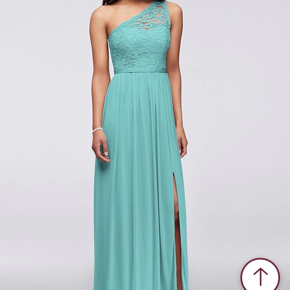 *EDITED* One Shoulder Bridesmaid Dress in Spa